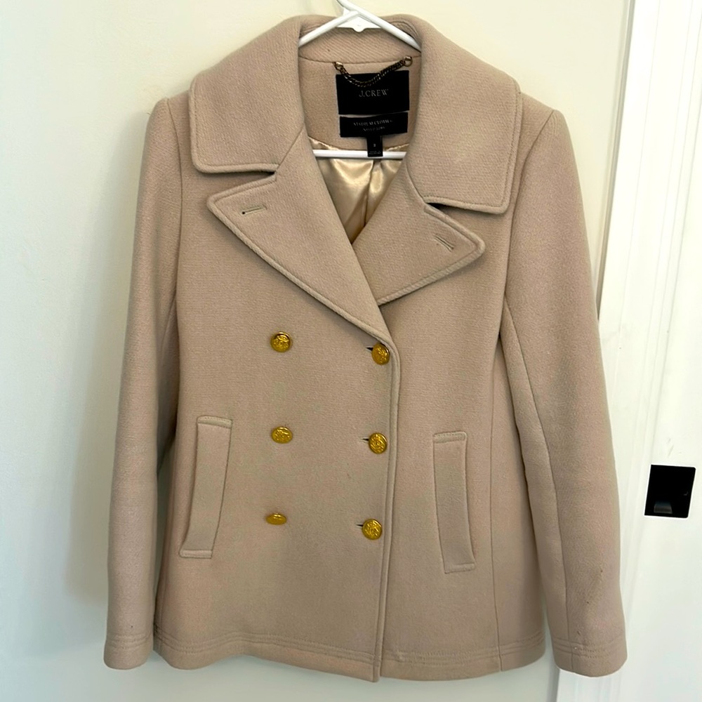 Like new J Crew Stadium Cloth Coat - size 2